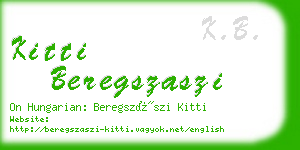 kitti beregszaszi business card